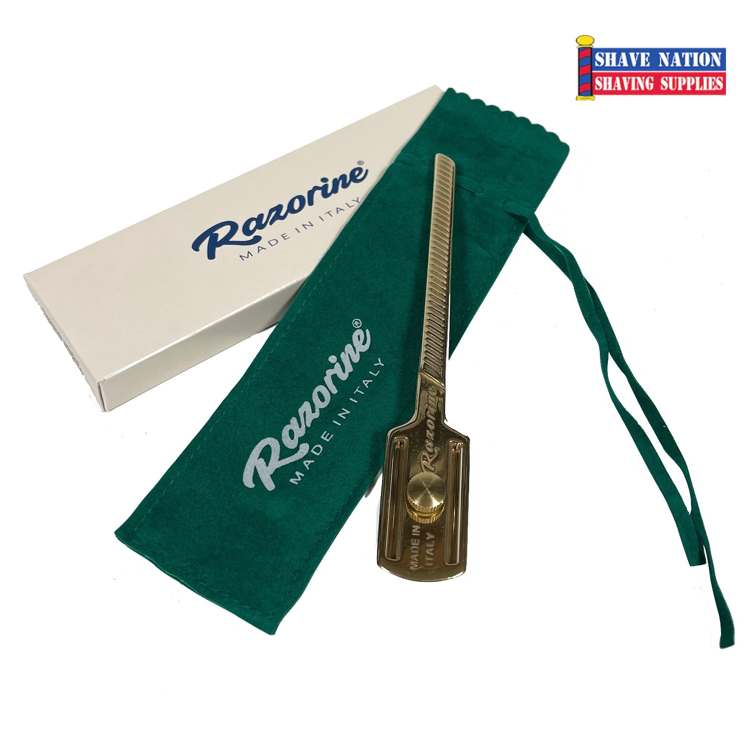 Razorine Shavette Razor - Professional Barber Straight Edge Razor for Men's Shaving & Grooming | Perfect for Home Use, Travel & Salon Styling