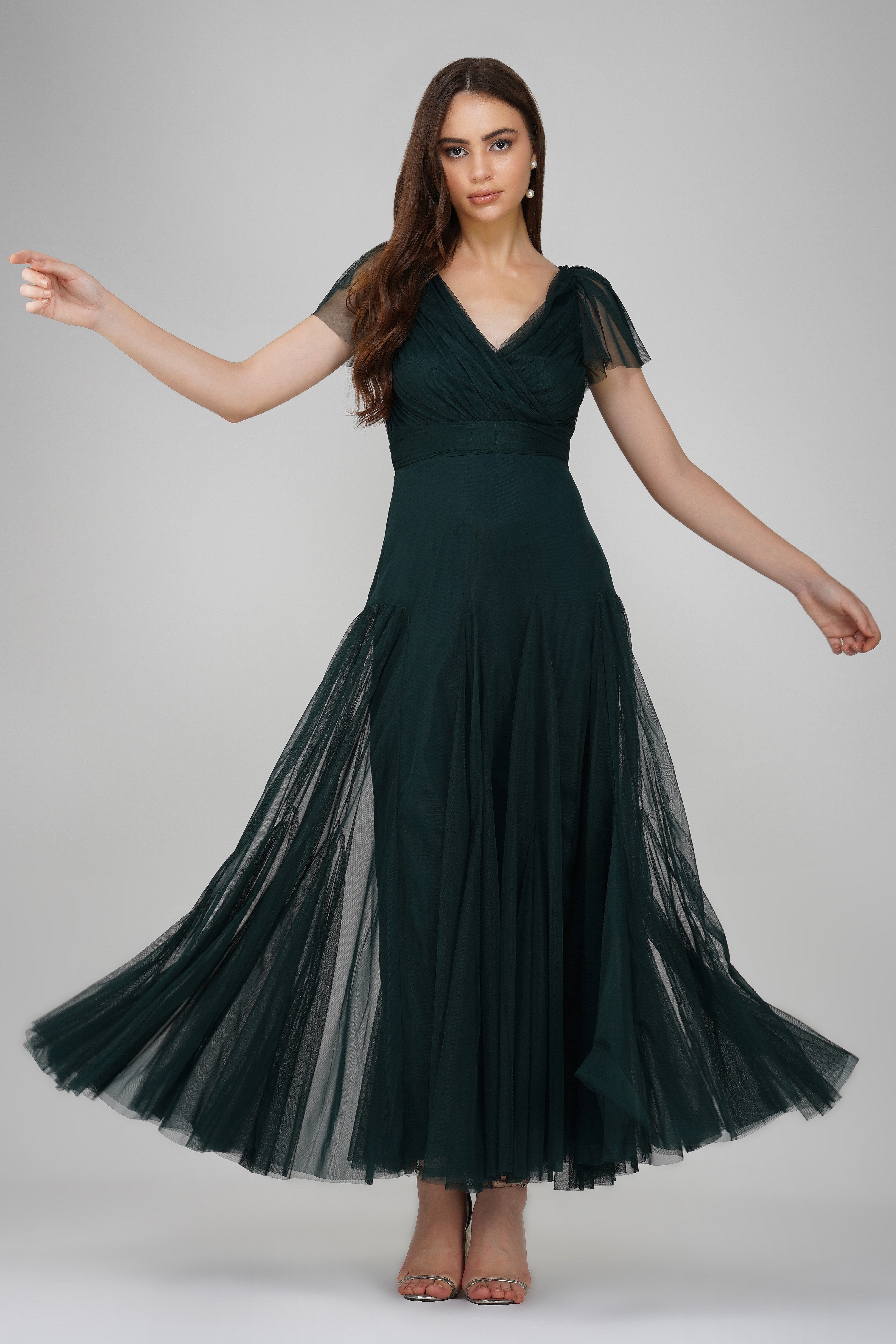 Gally Maxi Dress in Emerald Green - Elegant Long Flowy Summer Dress for Women | Perfect for Beach Vacations, Weddings & Date Nights