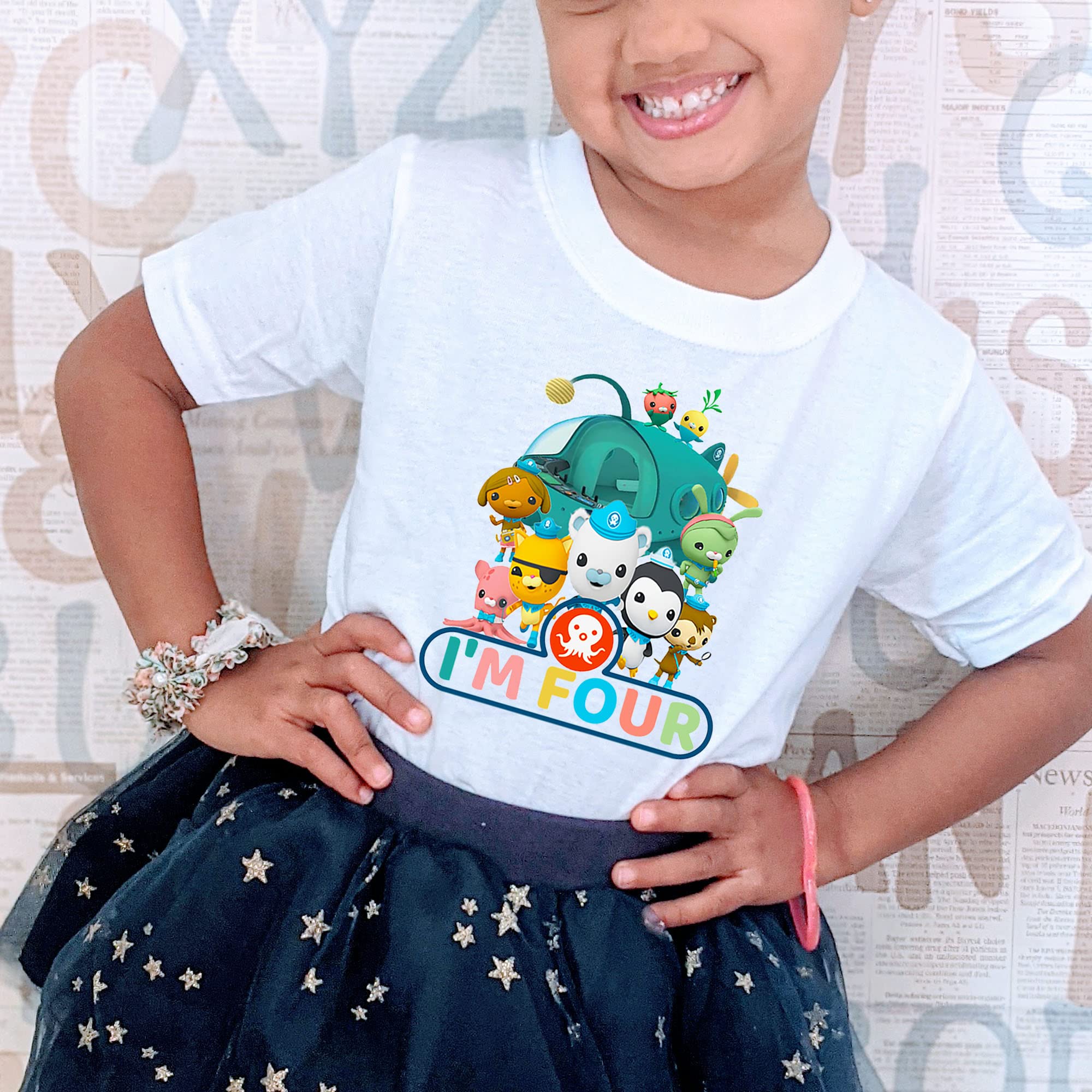 Octo 4th Birthday Shirt for Toddlers - Cute Octopus Themed Outfit for 4 Year Old Boys & Girls - Perfect for Birthday Parties, Photo Shoots & Special Celebrations