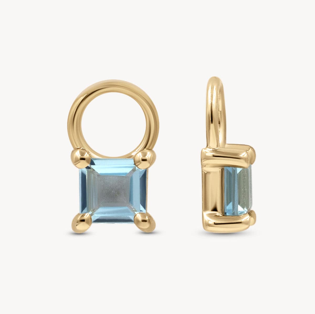 Mini Birthstone Huggie Charms - Dainty Sterling Silver Earrings for Women | Perfect for Everyday Wear, Gifts & Special Occasions