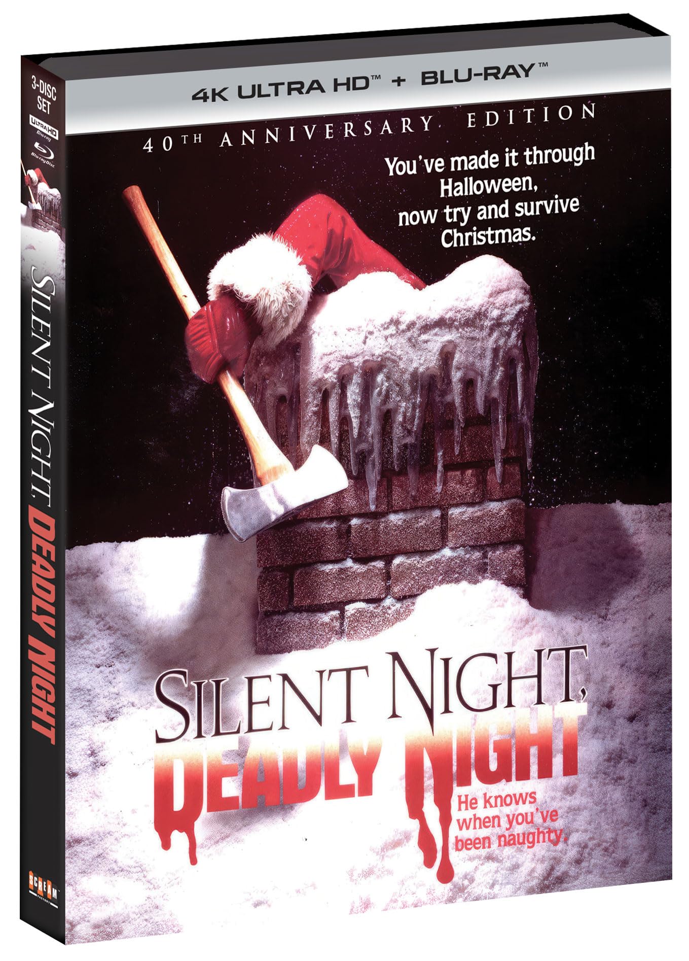 Silent Night, Deadly Night 4K Ultra HD Blu-ray | Horror Movie Collector's Edition | Perfect for Halloween Movie Nights & Home Theater Screenings