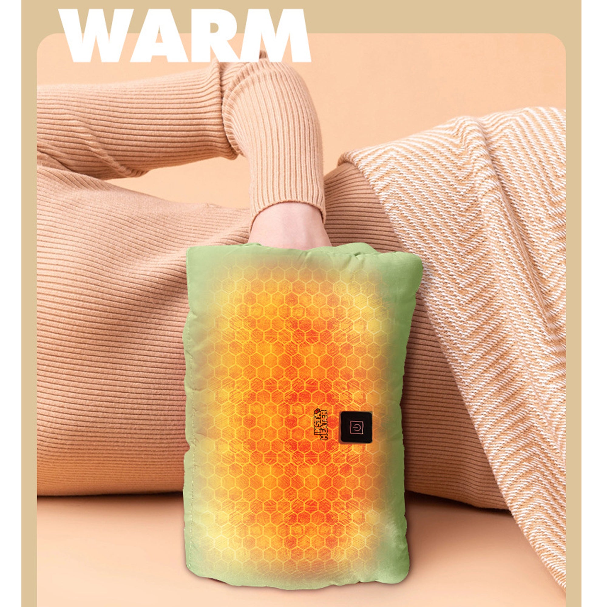 INSTA Heater Portable Electric Hand Warmer - 3 Heat Settings, Fast Heating for Hands & Body - Perfect for Outdoor Activities, Camping, and Winter Use