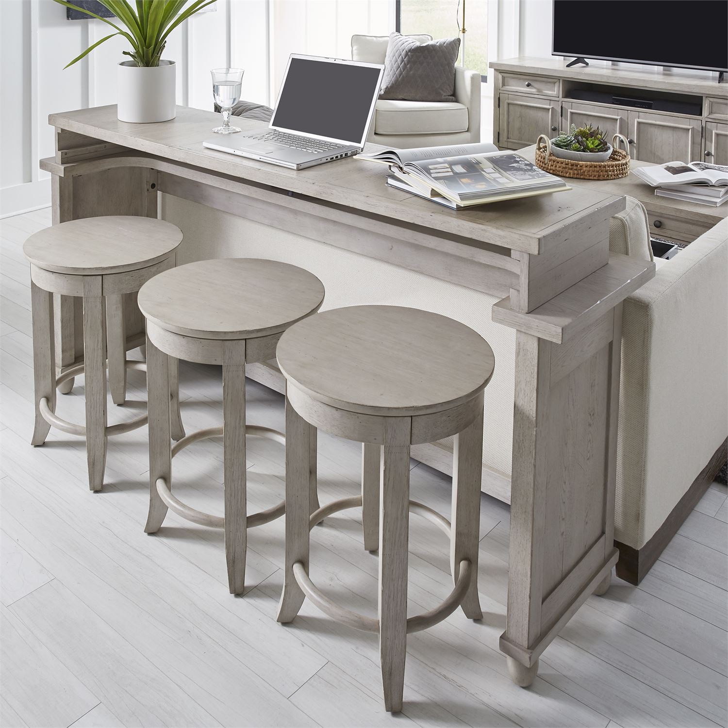 Drop Leaf End Table - Space Saving Side Table for Small Spaces - Perfect for Living Room, Bedroom, or Dorm Decor