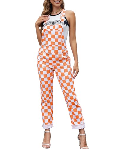 Orange and White Checkered