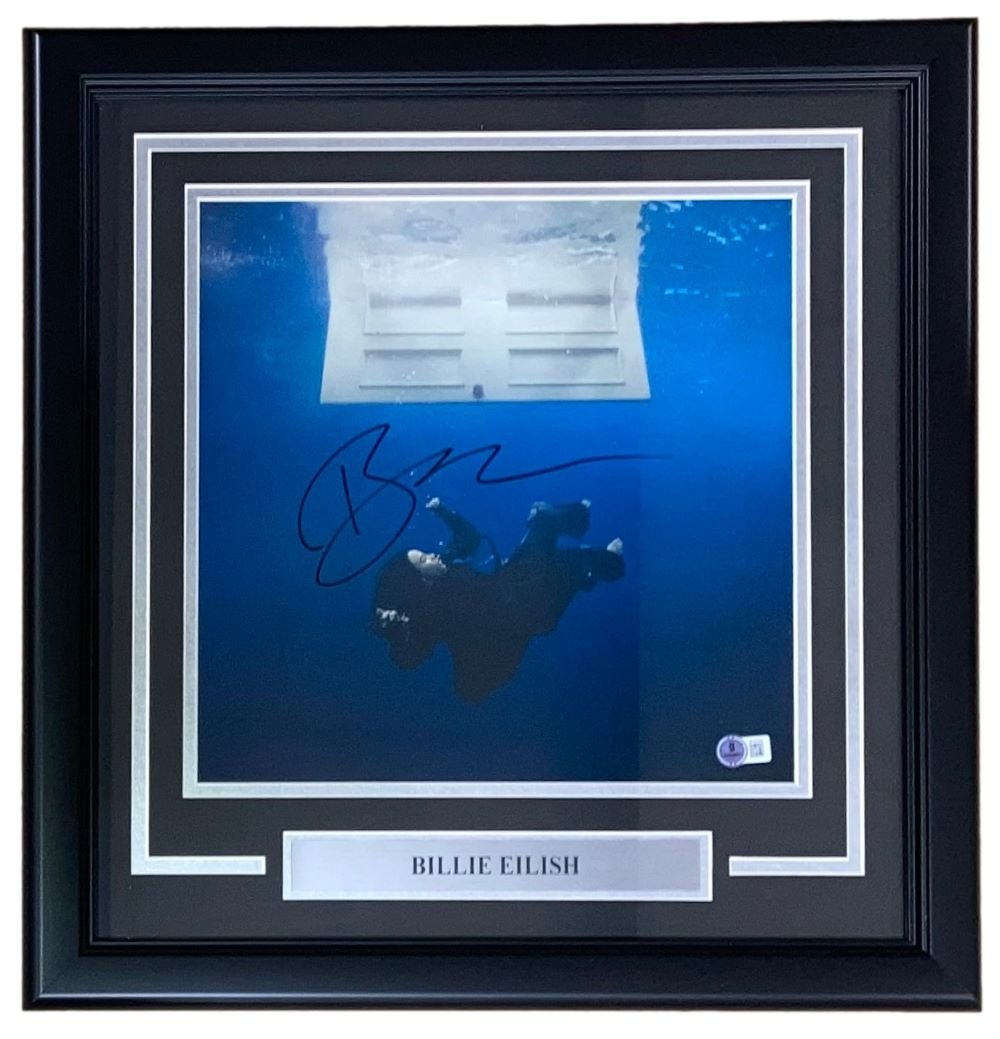 Billie Eilish Signed Framed 12x12 Hit Me Hard and Soft Album Insert - Limited Edition Autographed Memorabilia for Music Fans & Collectors - Perfect for Home Decor, Gift Giving, and Concert Memorabilia Display