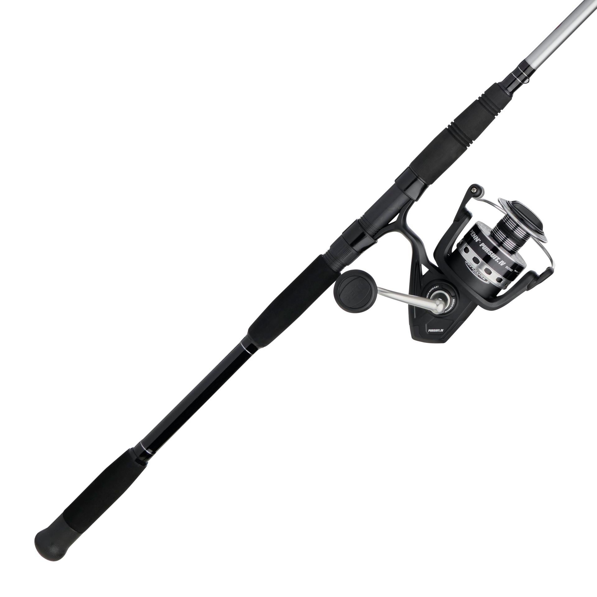 Pursuit® IV Spinning Rod and Reel Combo - Lightweight Fishing Rod with Smooth Reel for Freshwater & Saltwater Fishing - Perfect for Bass, Trout, and Inshore Fishing Adventures