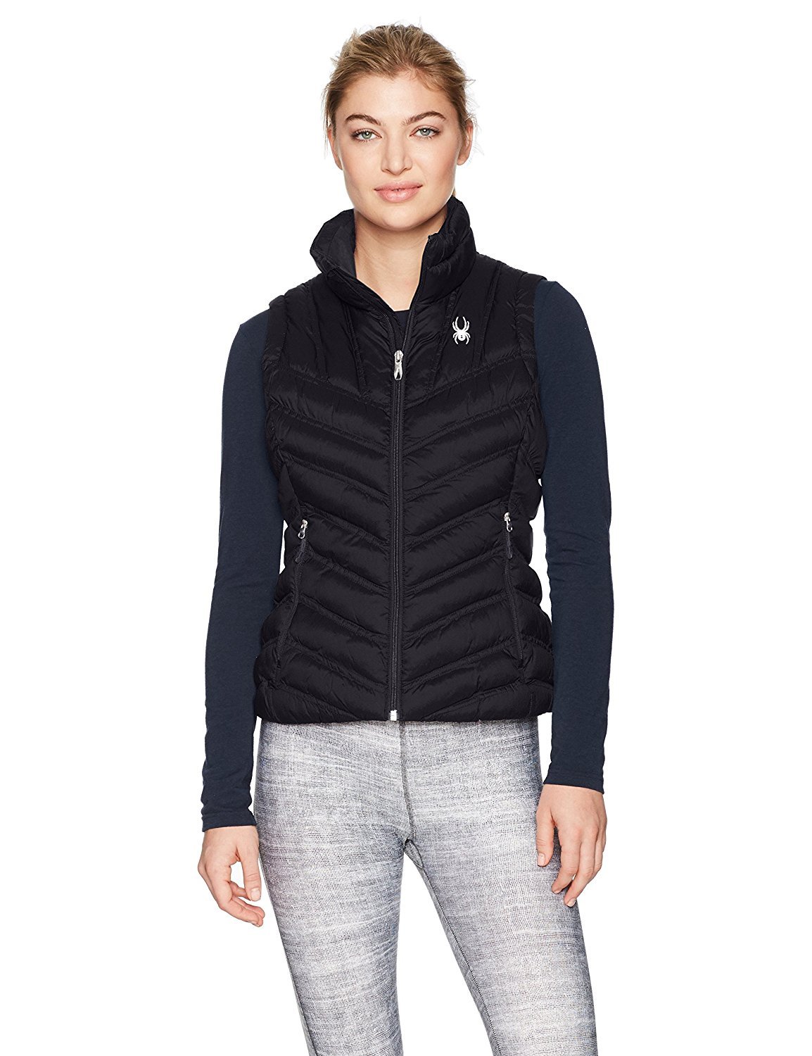 Spyder Women's Geared Synthetic Down Vest - Lightweight Warm Puffer Jacket for Skiing, Hiking & Outdoor Activities