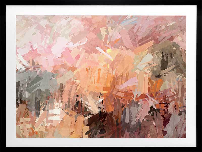 Pink Framed Art Print - Vibrant Wall Decor for Living Room, Bedroom & Office - Express Yourself with Stylish Home Art
