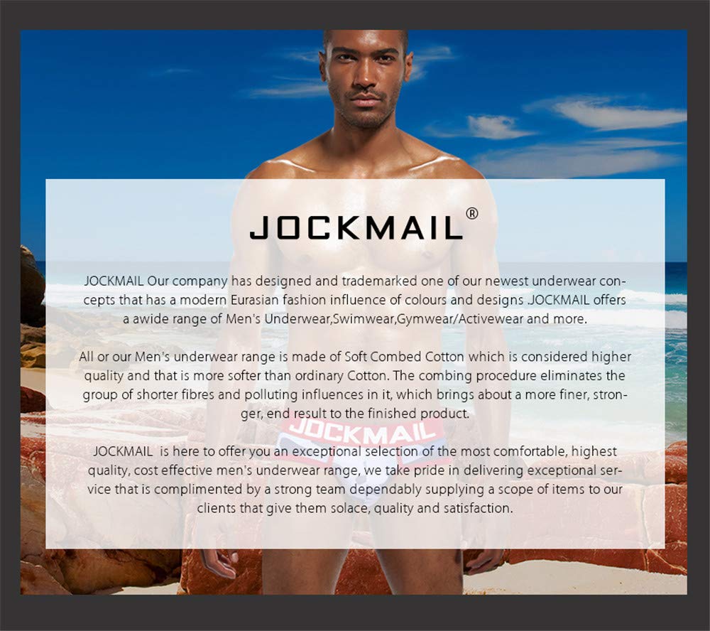 JOCKMAIL Men's Open Back Cotton Underwear - Breathable Backless Briefs for Comfort & Support | Perfect for Gym, Sports & Everyday Wear
