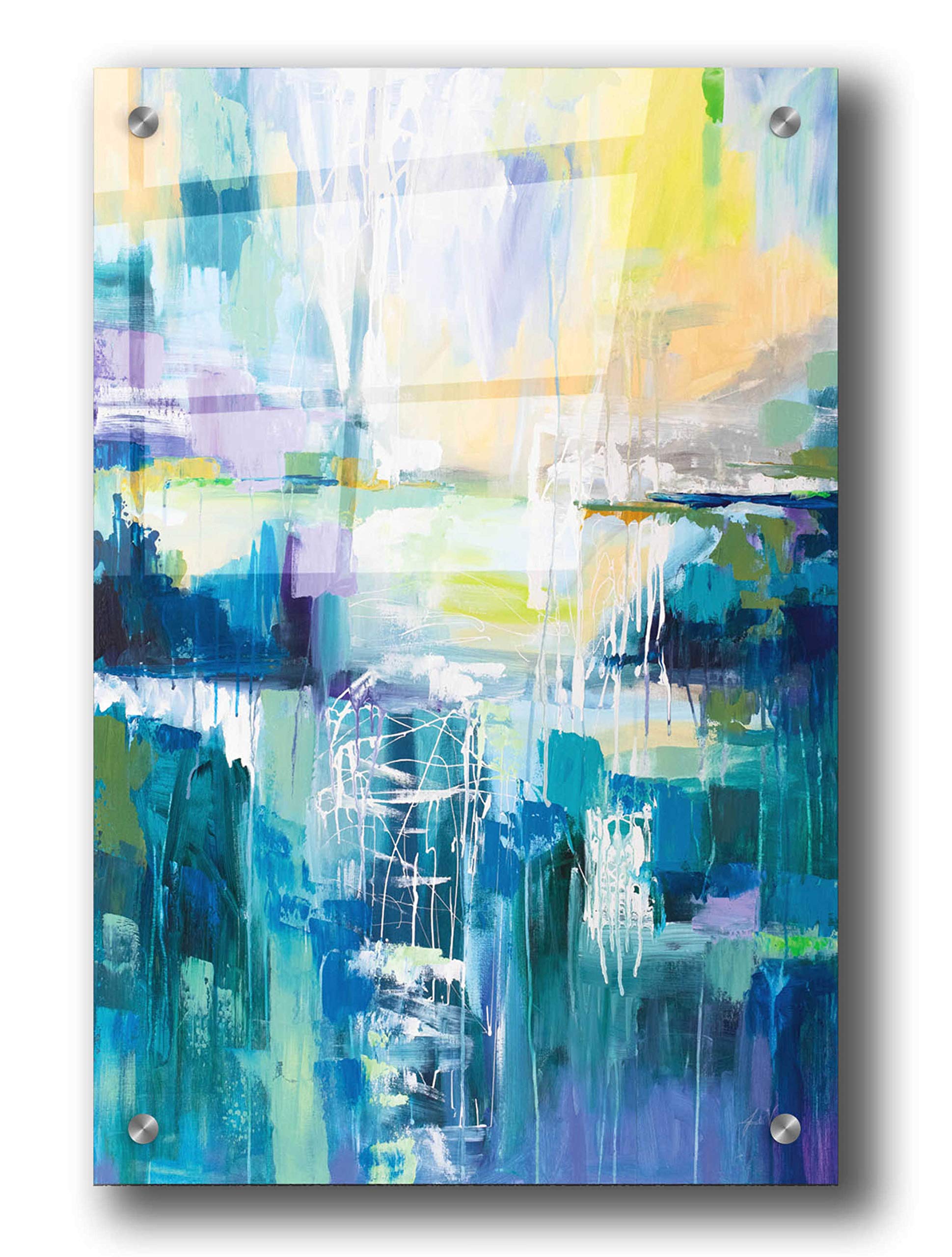 Epic Art 'Into The Water' by Jeanette Vertentes - Premium Acrylic Glass Wall Art Painting 24x36 Inches - Perfect for Living Room, Bedroom & Office Decor