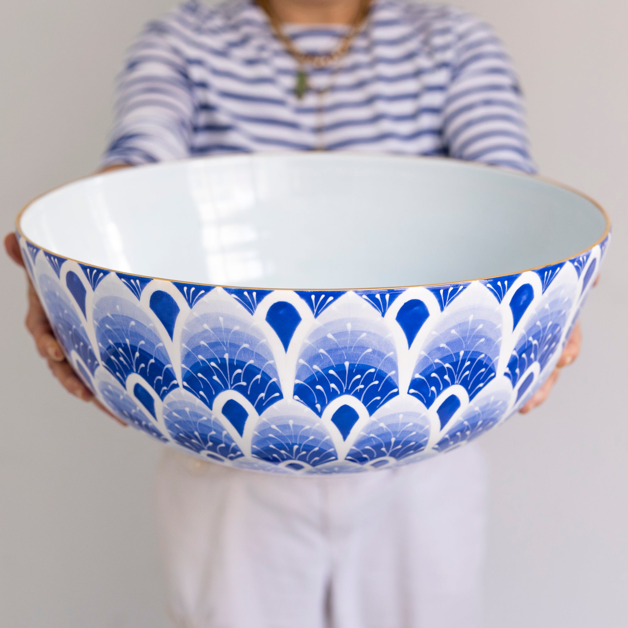 West Palm Gigantor Bowl - Extra Large Serving Bowl for Salads, Pasta, and Snacks - Perfect for Family Dinners and Entertaining
