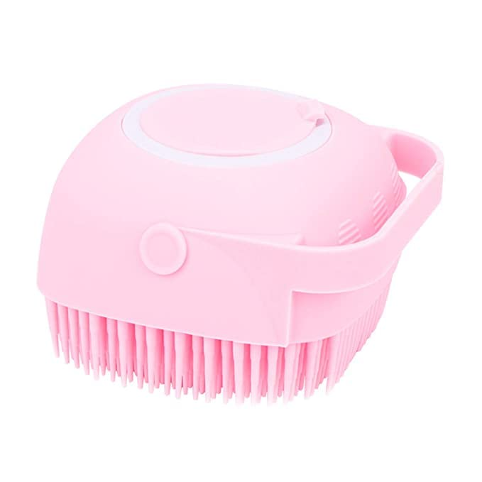 DIPANYA SHOPPE Silicone Exfoliating Body Scrubber & Loofah Brush for Shower - Deep Cleaning Massage Bath Brush with Soap Dispenser - Perfect for Exfoliating Skin, Removing Dead Cells & Relaxing Muscles in Bath or Shower