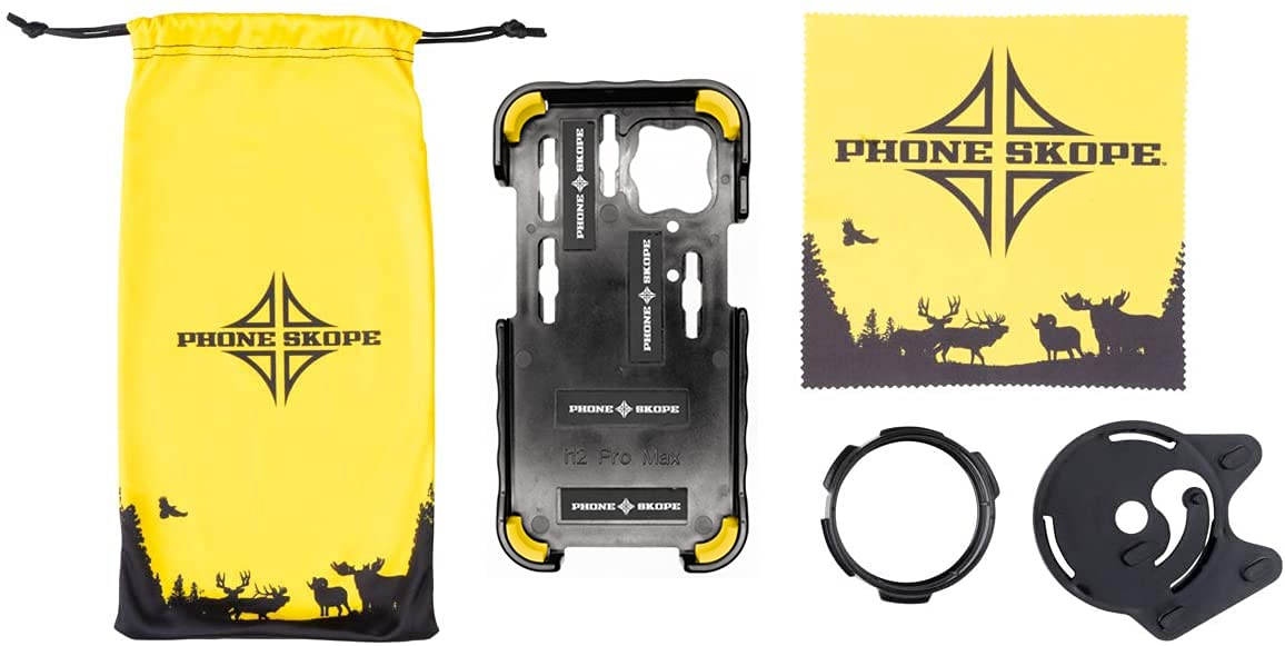 Phone Skope Complete Digiscoping Kit - Universal Smartphone Adapter for Hunting, Bird Watching & Astronomy | Includes Mount Case, Eyepiece Adapter & Lens Cloth | Compatible with iPhone & Android Phones | Perfect for Wildlife Photography & Outdoor Adventures