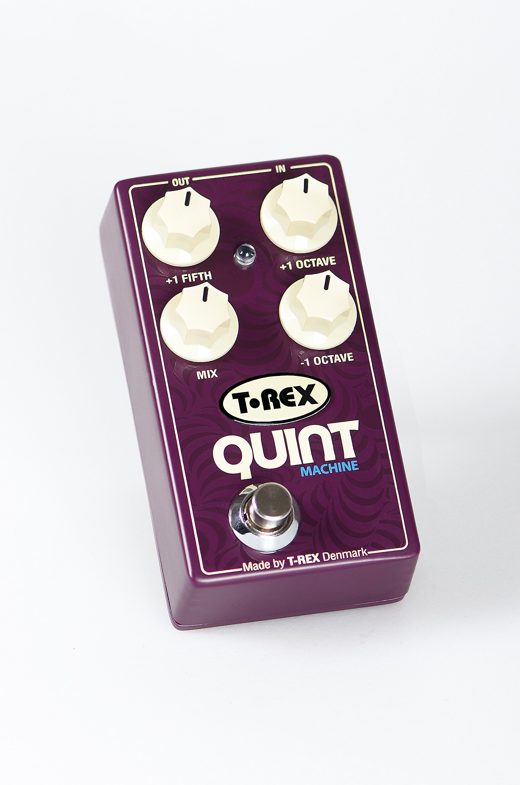 T-Rex Engineering QUINT-MACHINE Guitar Effects Pedal - Adjustable Octave Up/Down & Fifth Up Controls for Organ, Synth & 12-String Simulation (Model 10094) | Perfect for Live Performances, Studio Recording & Guitar Sound Enhancement