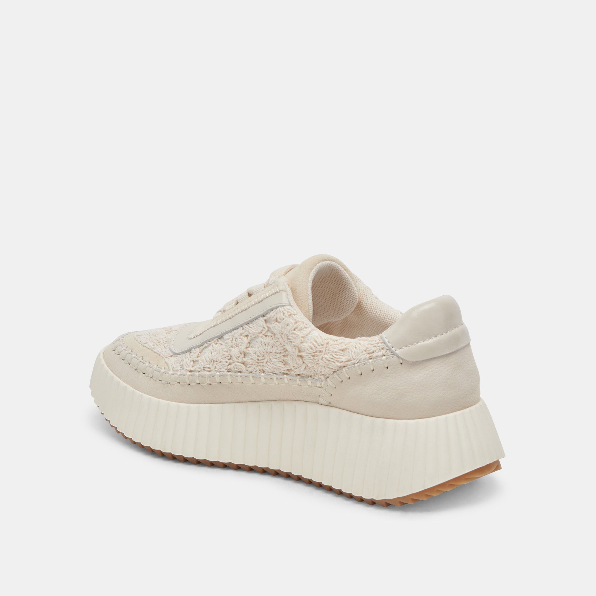 DOLEN ECRU Lace-Up Sneakers - Comfortable Casual Shoes for Men & Women | Perfect for Walking, Running & Everyday Wear
