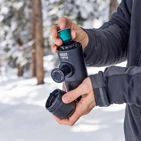 Wacaco MiniPresso NS Portable Espresso Maker for Nespresso Capsules - Perfect for Travel, Camping & Office Use