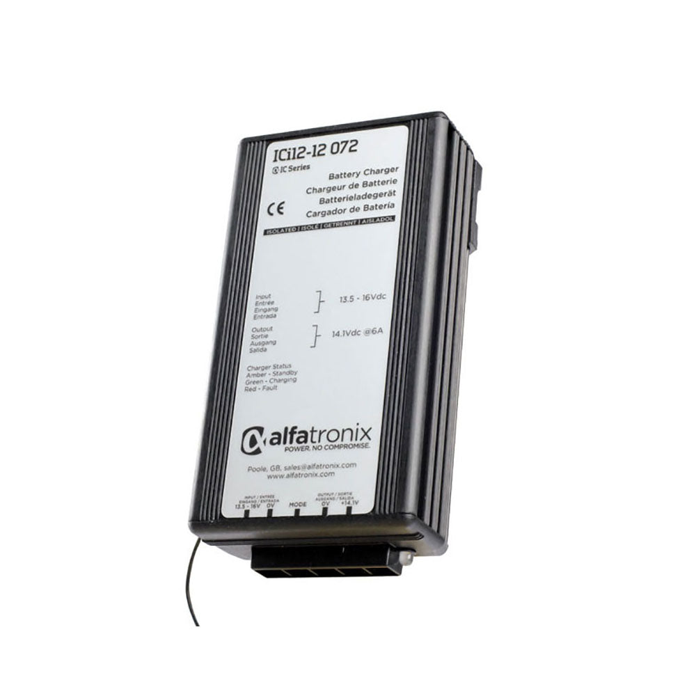 Alfatronix ICi Series 12V 72W (6A) Intelligent Battery Charger - Fast Charging for Cars, Motorcycles, Boats & RVs