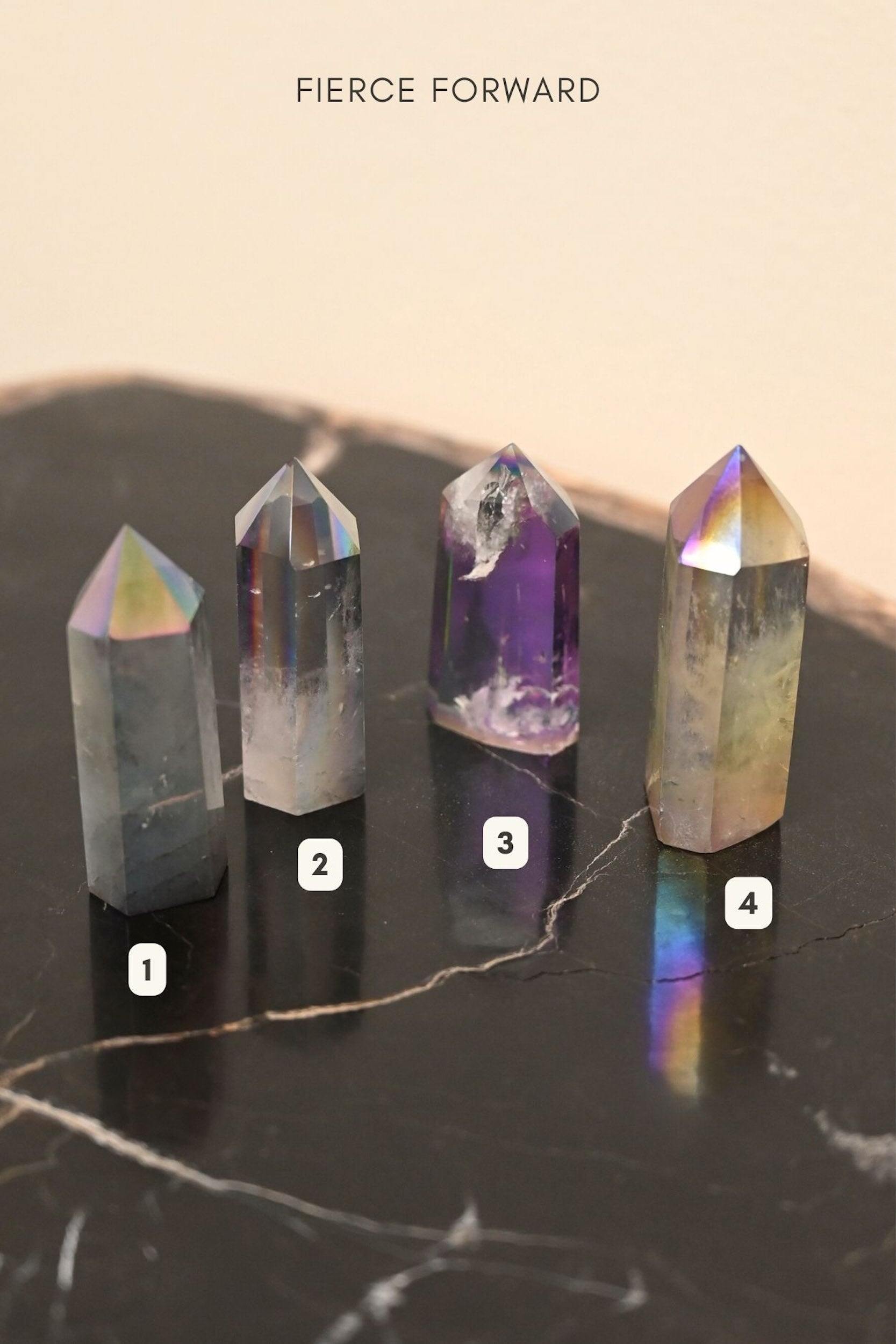 Harmony Smoky Aura Quartz Crystal Tower - Natural Healing Stone for Meditation, Reiki, Chakra Balancing & Home Decor