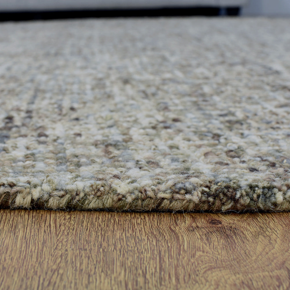 Pulse Hand Tufted Rug - Soft Bohemian Area Rug for Living Room, Bedroom, Nursery - Non-Slip Eco-Friendly Home Decor