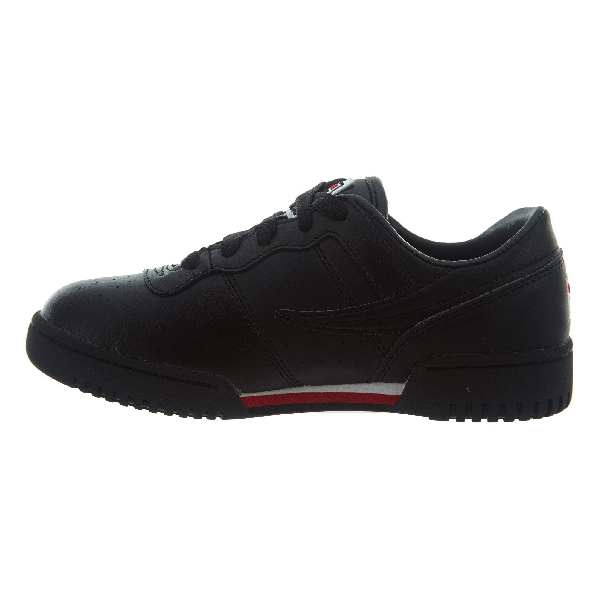Fila Kids Original Fitness Shoes for Boys & Girls - Black/White/Red - Size 10.5 - Lightweight Running Sneakers for School, Sports & Everyday Play
