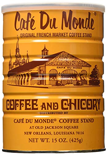 Premium Cafe Du Monde Coffee with Chicory - 15-Ounce (Pack of 3) | Authentic New Orleans Blend | Perfect for Home Brewing, French Press & Gift Giving