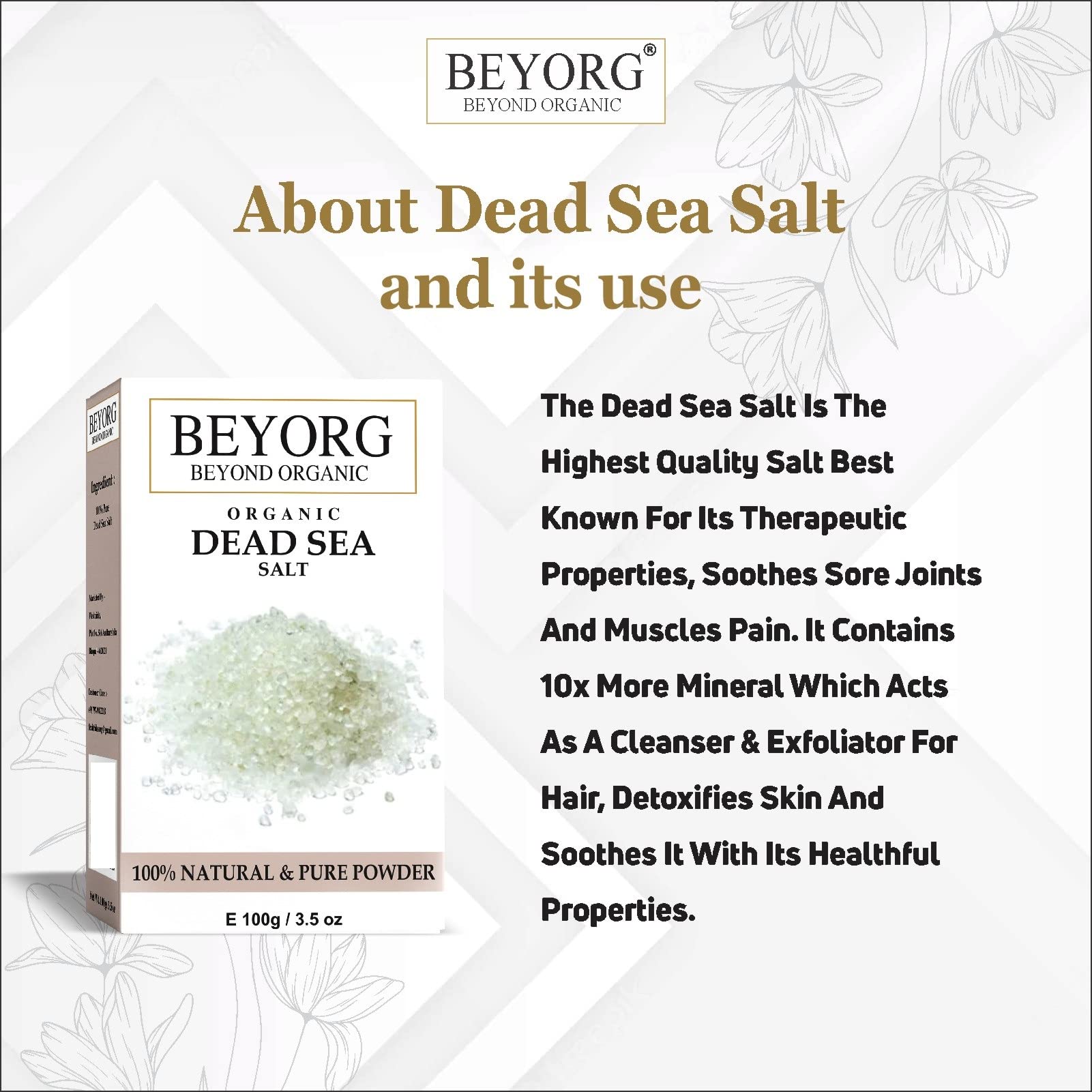 Pure Dead Sea Mud Powder for Skin Brightening, Sun Tan Removal, Acne & Dark Spot Treatment - Organic Facial Mask for Glowing Complexion | Perfect for Spa Days, At-Home Facials & Skin Detox