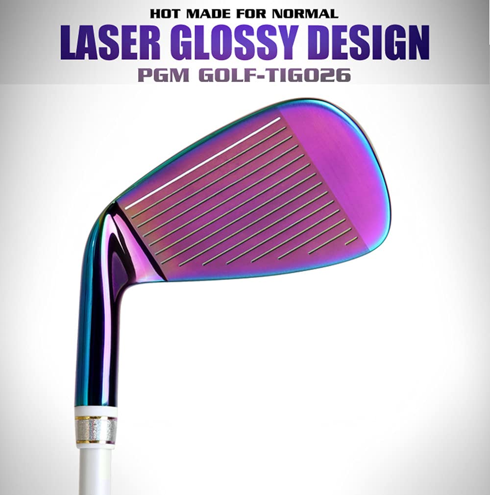 **Women's Right-Handed Golf 7 Iron Club with Graphite Shaft in Purple – Perfect for Beginners & Intermediate Golfers on the Course**