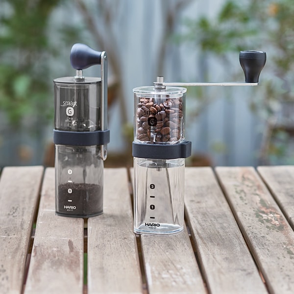 Hario Smart G Coffee Grinder - Manual Ceramic Burr Mill for Espresso, French Press & Pour Over - Perfect for Home, Office & Travel Use