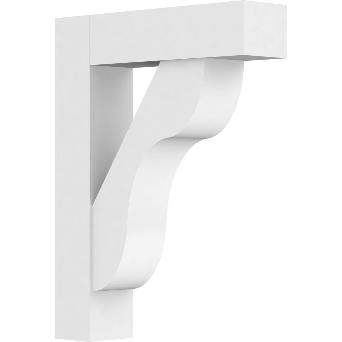 Ekena Millwork BKTP05X20X26CAR05 Standard Carmel Architectural Grade PVC Brackets with Block Ends - 5