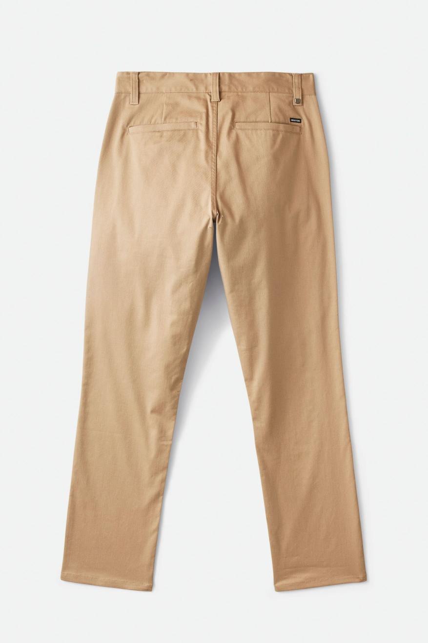 Choice Men's Chino Regular Fit Pants in Khaki - Comfortable Casual Wear for Office & Everyday Use