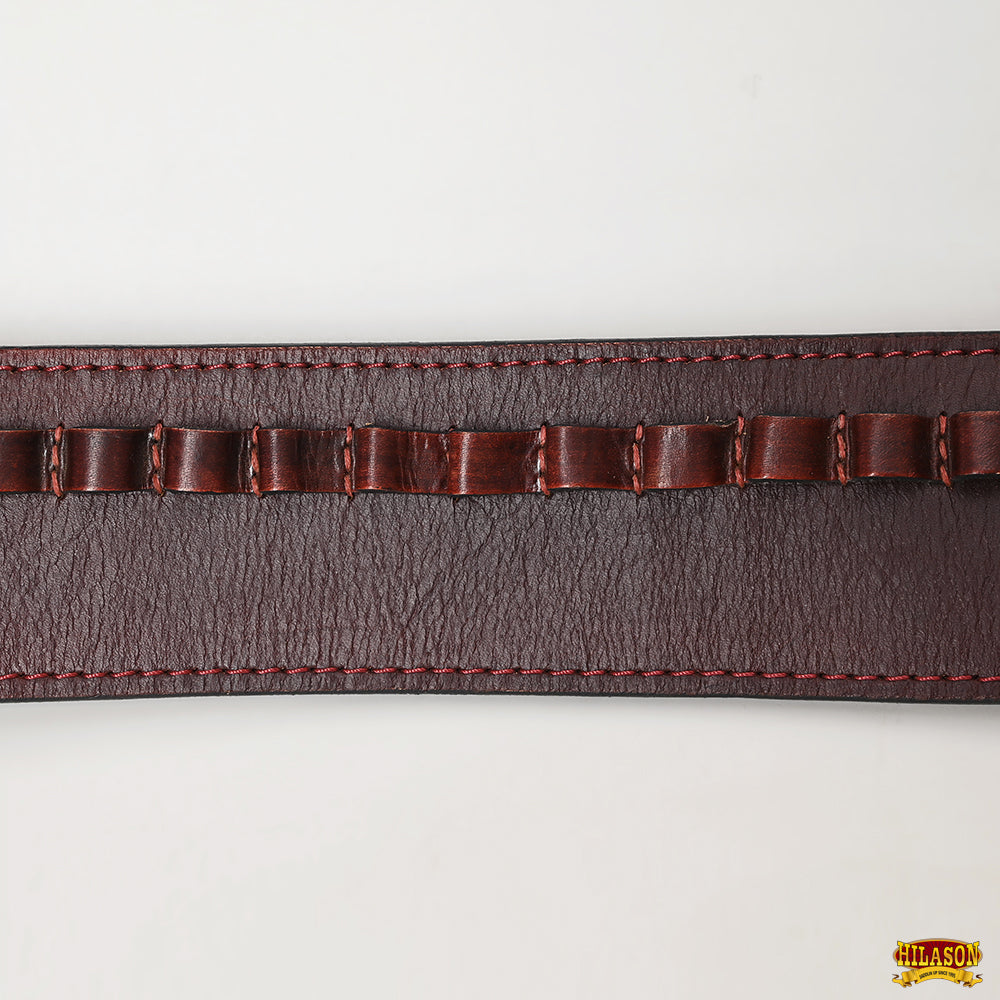 Hilason Western Right Hand Gun Holster Rig for 44/45 Cal - Genuine Leather Cowboy Holster - Perfect for Cowboy Action Shooting, Reenactments & Western Style Events