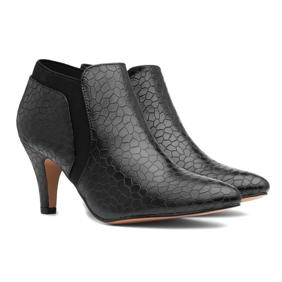 Lotus Kristina Women's Black Dress Pumps - UK Size 8 - Elegant Pointed Toe Formal Shoes for Office, Wedding & Evening Events