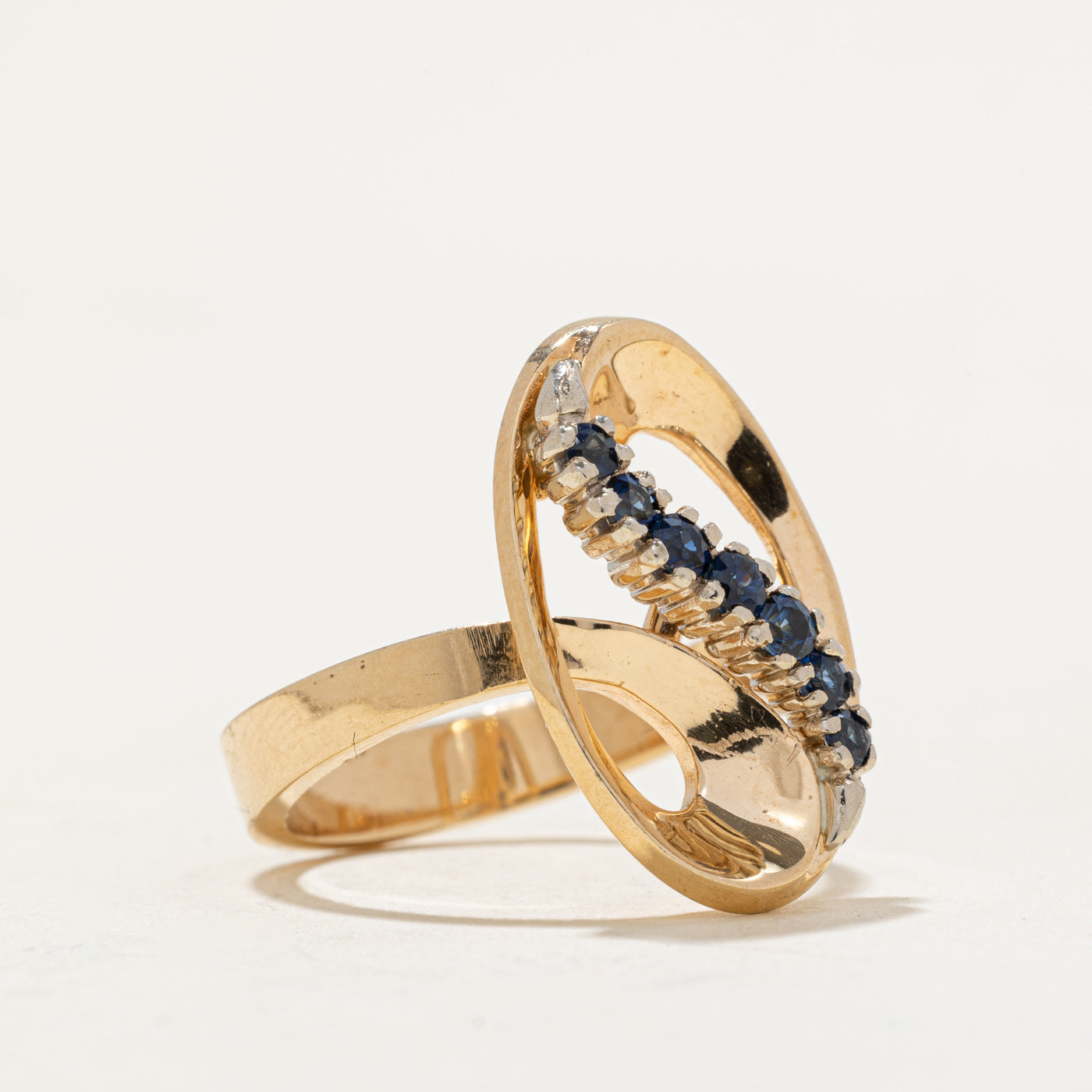 Elegant 0.18ctw Sapphire Cocktail Ring - Size 6.25 | Perfect for Evening Parties, Weddings & Special Occasions