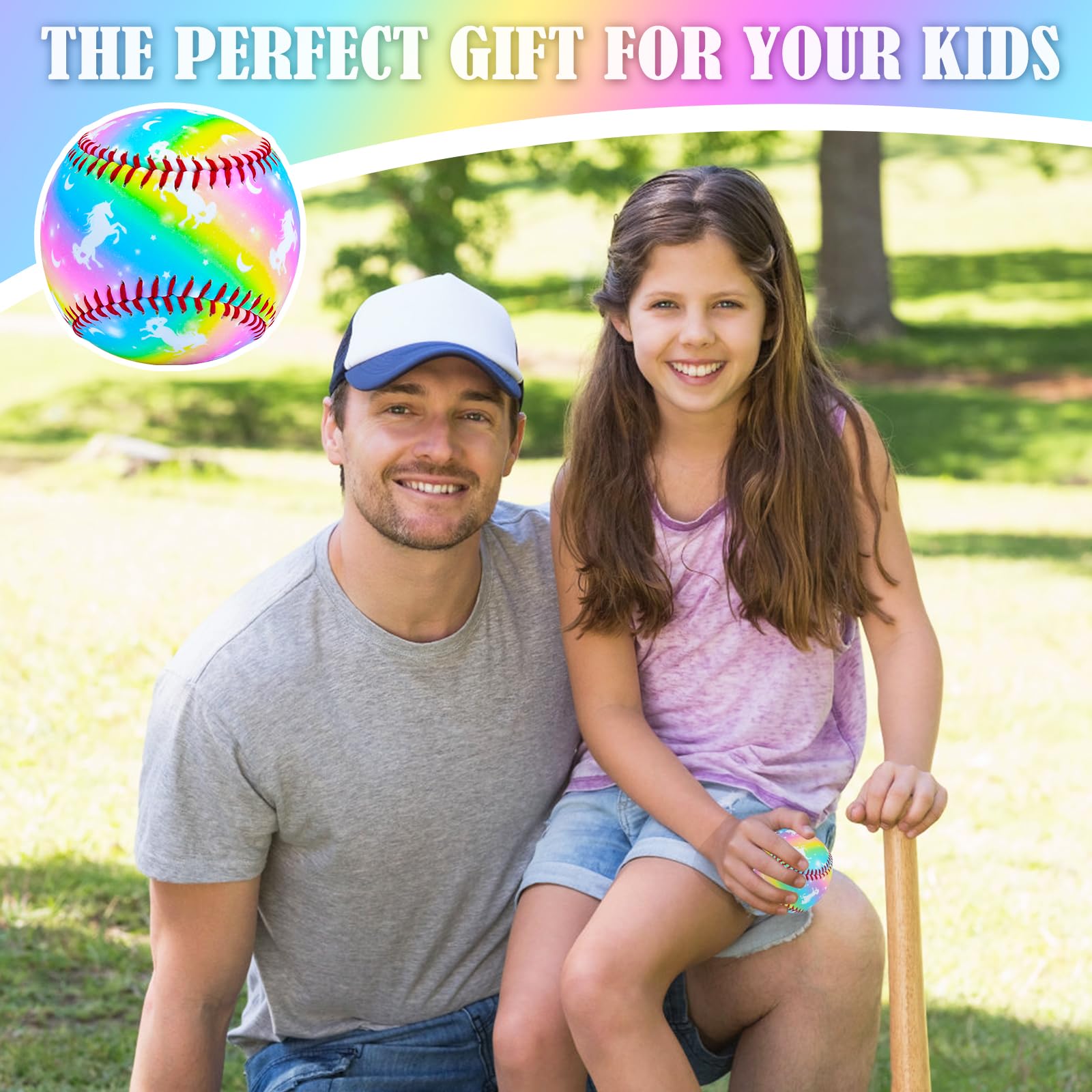 **9 Inch Standard Practice Baseball for Kids & Beginners - Safe Throwing, Catching & Batting - Perfect Baseball Gift for Girls & Boys - Ideal for T-Ball, Backyard Practice & Training Drills**