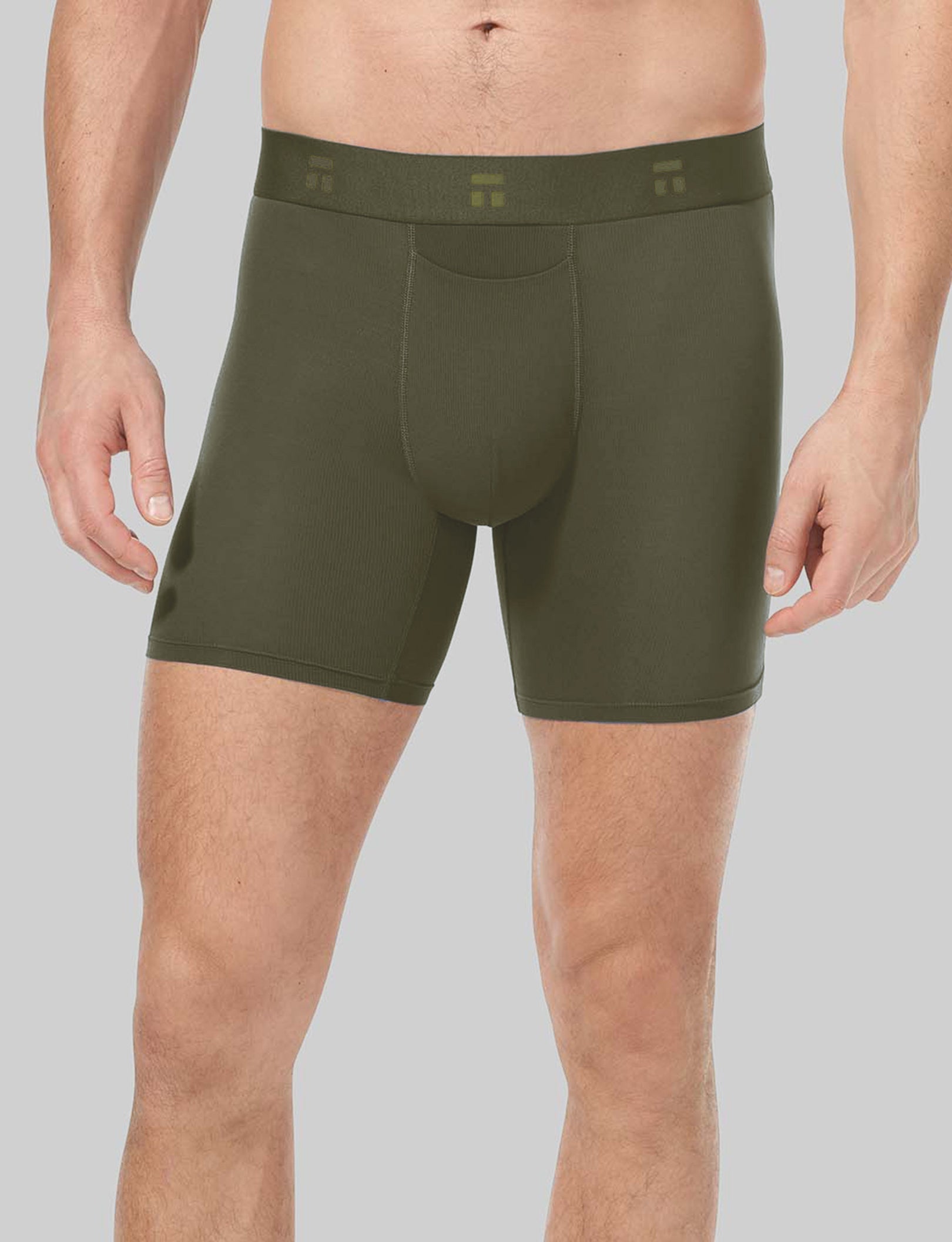 Breathable Air Mid-Length Boxer Briefs for Men - 6 Pack | Soft Stretch Comfort Underwear for Everyday Wear & Active Lifestyles | Gym, Workout, Travel & Lounge