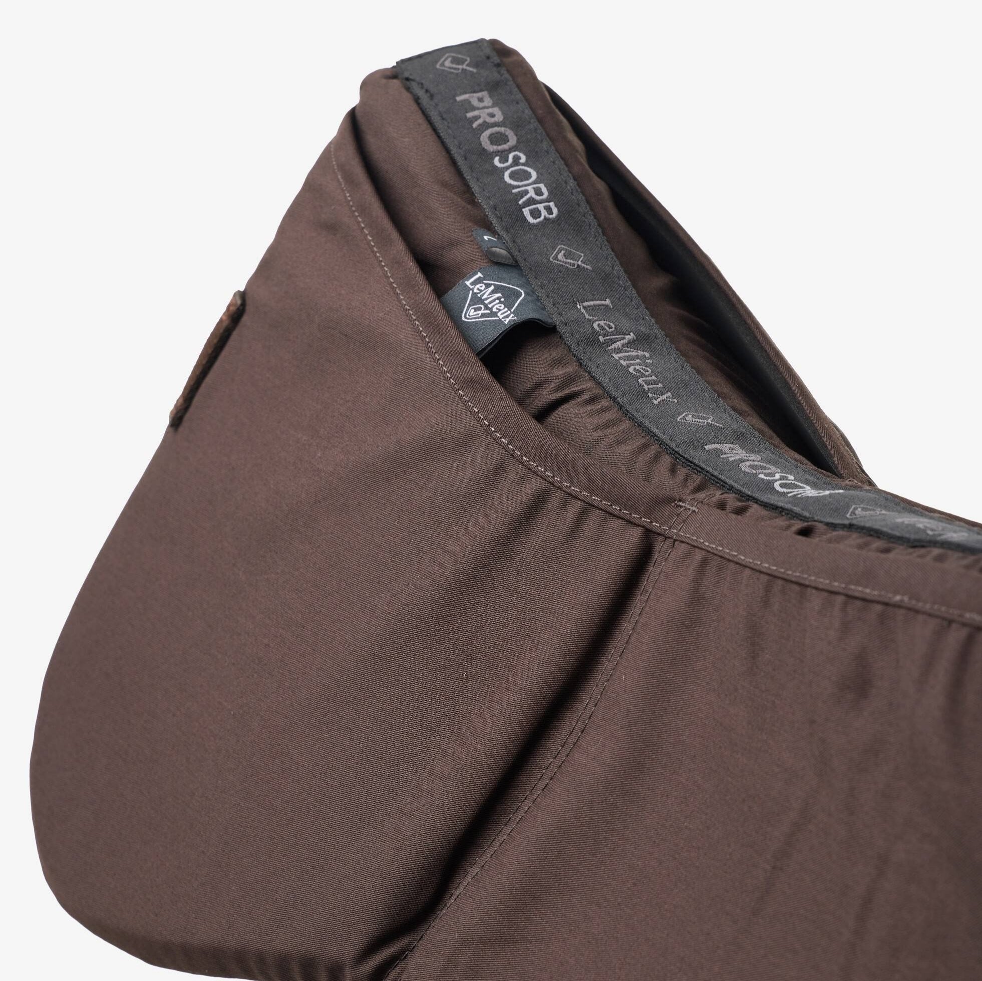 LeMieux ProSorb Plain 2 Pocket Half Pad - Breathable Horse Saddle Pad for Riding & Training - Perfect for Dressage, Jumping & Trail Riding