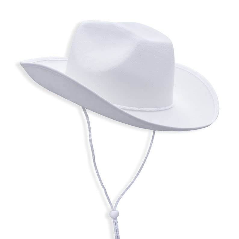 Western Studded Cowboy Hat for Men, Women & Teens - Plain Felt Cowboy & Cowgirl Hat in Adult Sizes | Perfect for Rodeo, Country Music Festivals & Western Costume Parties