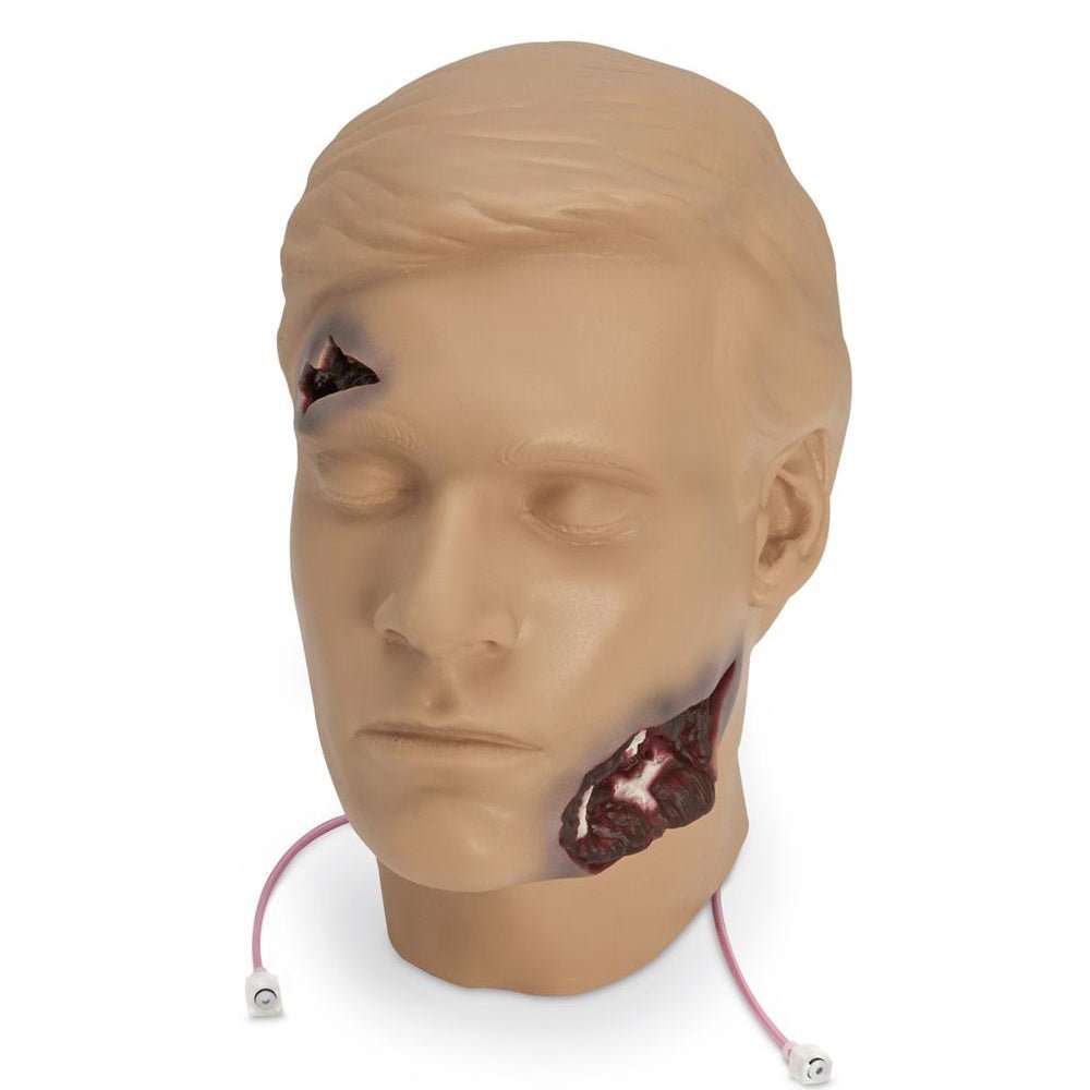 Upgraded Head Flash Moulage Kit for Large Body Rescue Randy - Realistic First Aid Training & Emergency Response Simulation