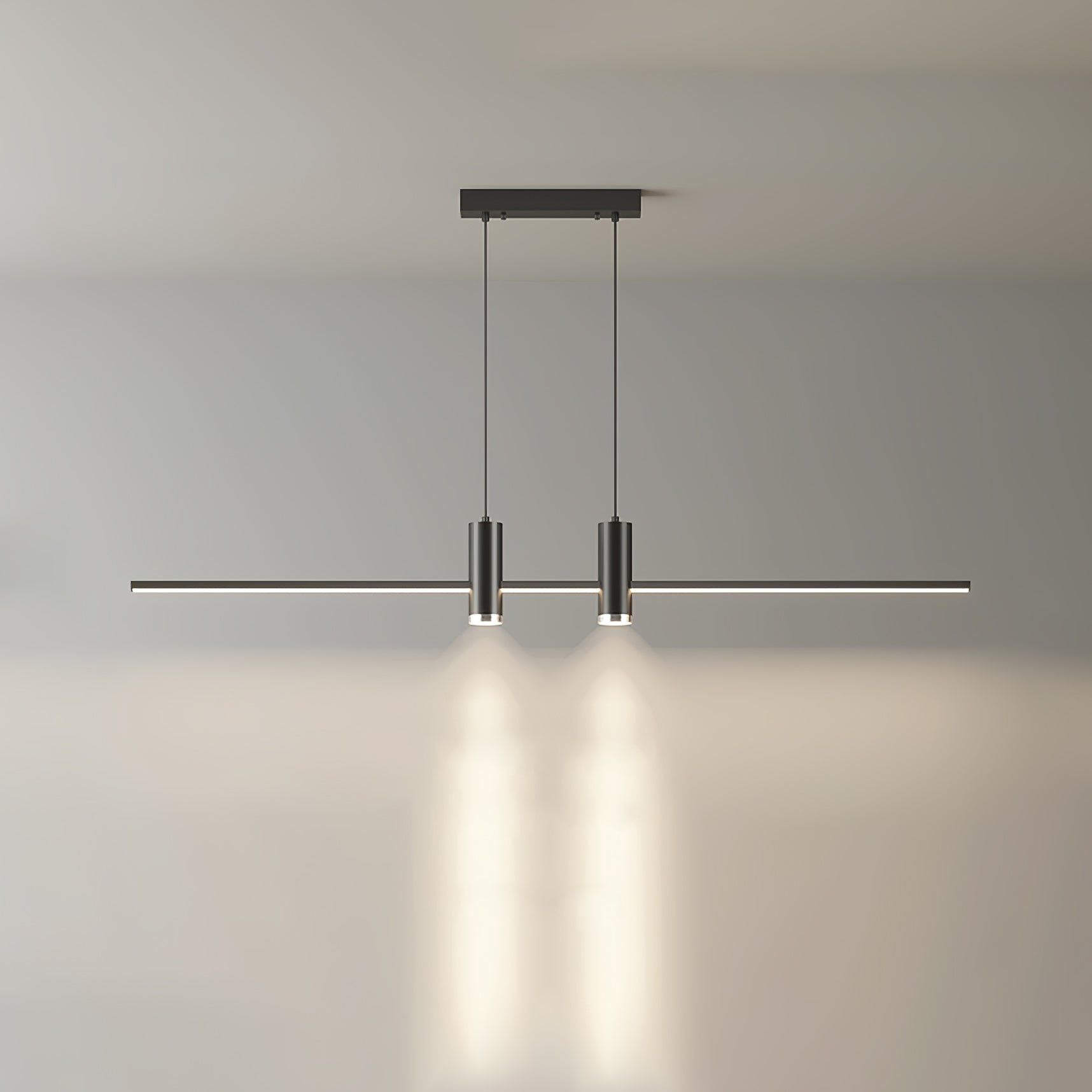 Modern Link Pendant Light - Adjustable Hanging Chandelier for Kitchen Island, Dining Room & Bedroom Lighting - Industrial Vintage Ceiling Fixture with Edison Bulbs