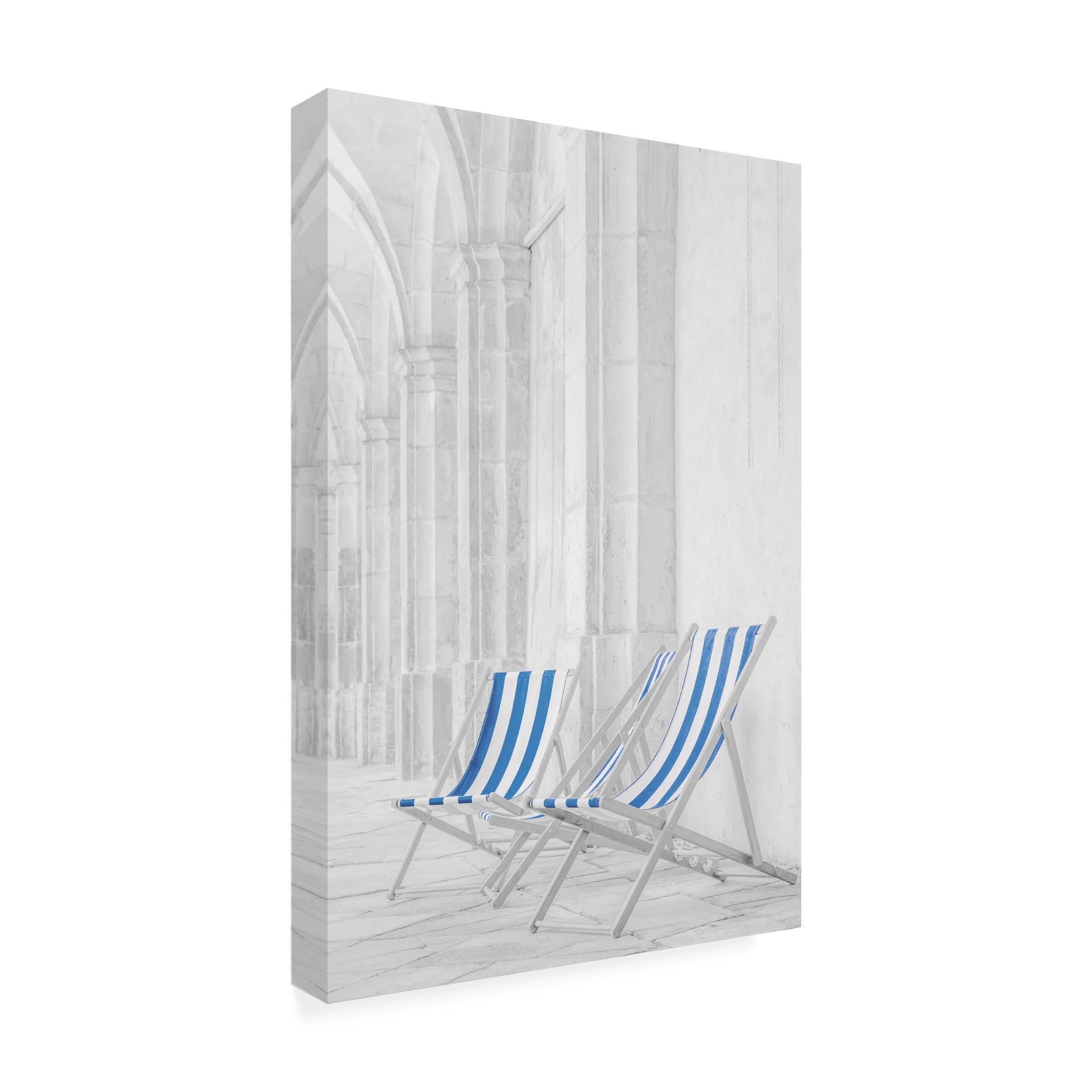 Trademark Fine Art 'Contemplation Facilities' Canvas Wall Art by Jeroen van de - Modern Abstract Painting for Living Room, Bedroom & Office Decor