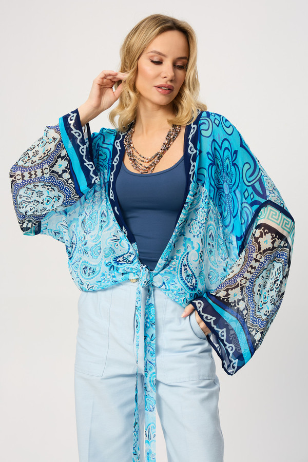 Flare Sleeve Tie Front Kimono - Lightweight Boho Cover Up for Women | Beachwear, Summer Dresses & Lounge Outfits