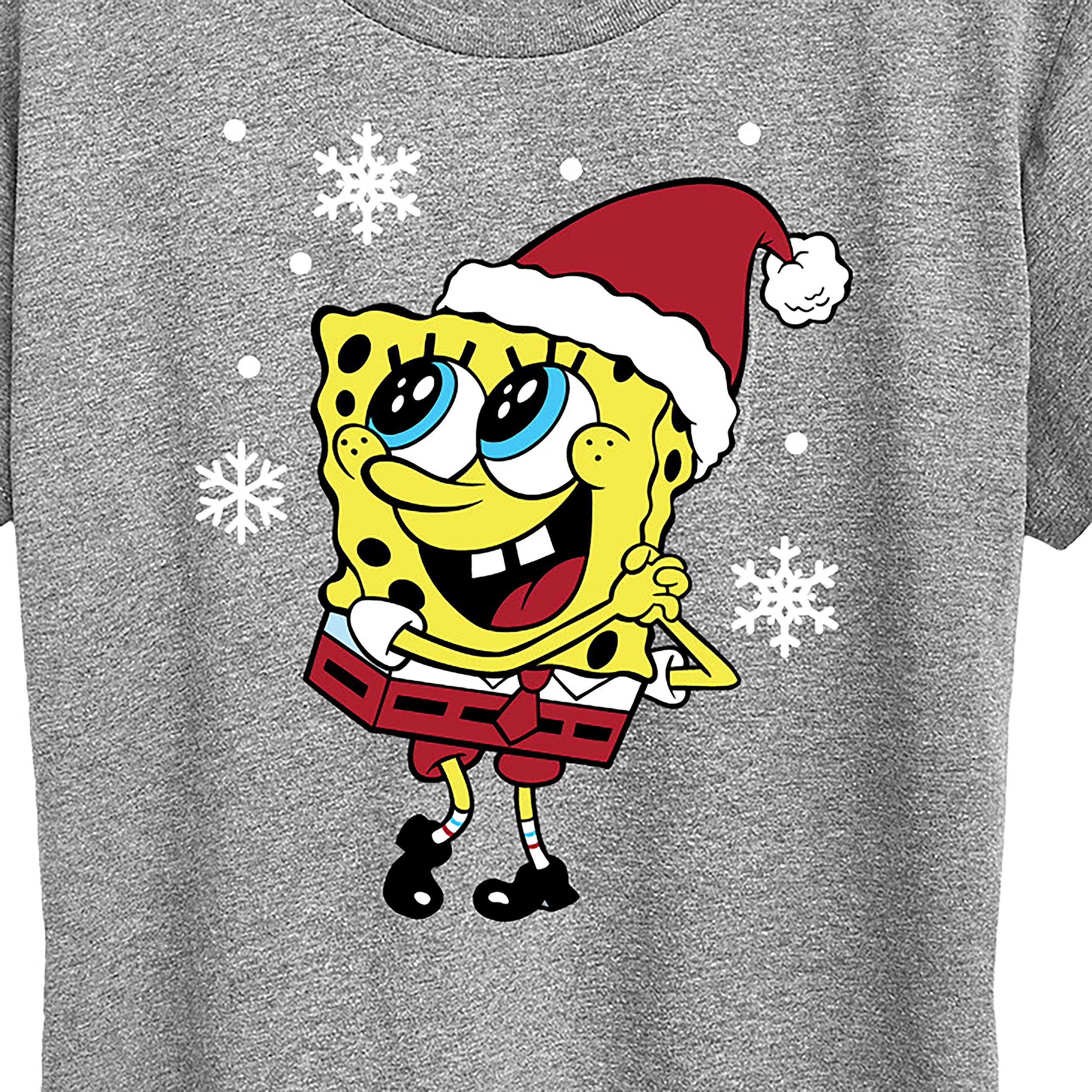 HYBRID APPAREL Women's Spongebob Squarepants Jolly Sponge Graphic T-Shirt - Short Sleeve Cartoon Tee for Casual Wear, Cosplay & Funny Outfits