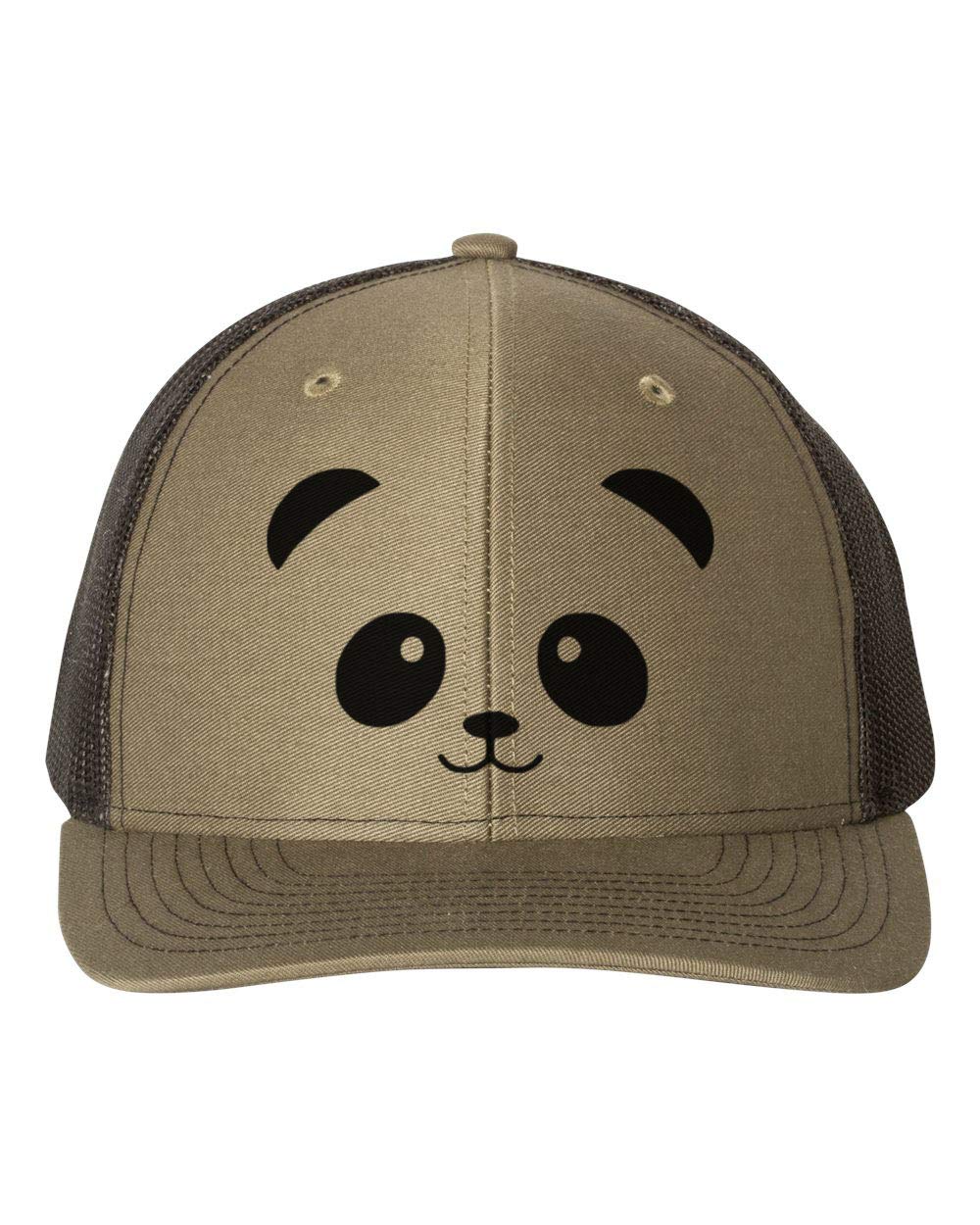 Panda Face Trucker Cap - Adjustable Animal Hat with Black Text - Perfect for Casual Wear, Outdoor Activities, and Costume Parties