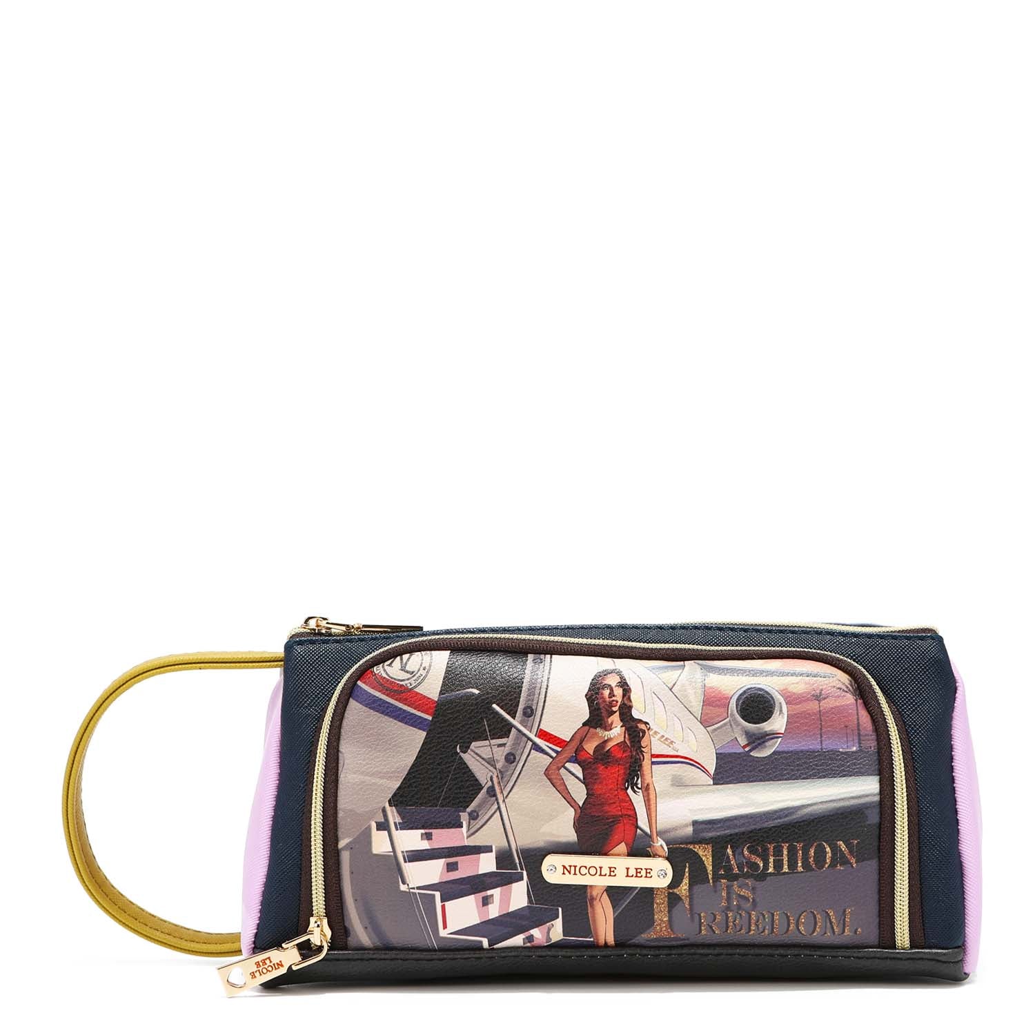 Premium Cosmetic Zip Pouch - Travel Makeup Bag Organizer with Multiple Compartments | Perfect for Makeup Brushes, Lipsticks & Skincare Essentials | Ideal for Travel, Gym & Daily Use