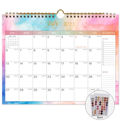 Wall Calendar 2025-2026 Colorful