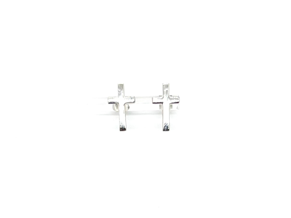 Sterling Silver Cross Post Earrings for Women - Hypoallergenic Religious Jewelry Gift for Baptism, First Communion & Everyday Wear