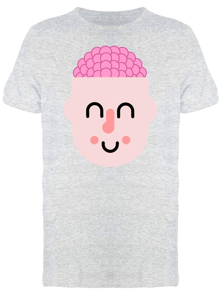 Funny Cartoon Brain Tee for Men - Graphic Novelty T-Shirt - Perfect for Science Geeks, Comic Lovers & Casual Wear