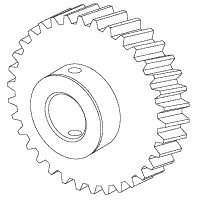 Dental-EZ/Custom Air/Ramvac DEG602 Back Motor Gear - High-Quality Replacement Part for Dental Handpieces | Perfect for Dental Clinics & Laboratories