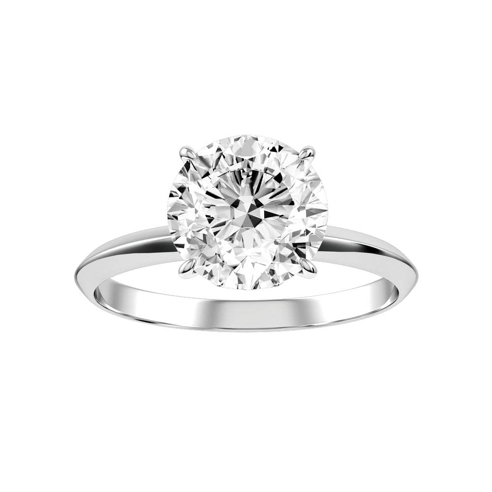 2 Carat (ctw) Princess Cut Moissanite Engagement Ring for Women - 10K/14K/18K Gold or Platinum Plated Silver - Perfect Wedding, Proposal & Anniversary Gift - Elegant Jewelry for Brides & Fiancées