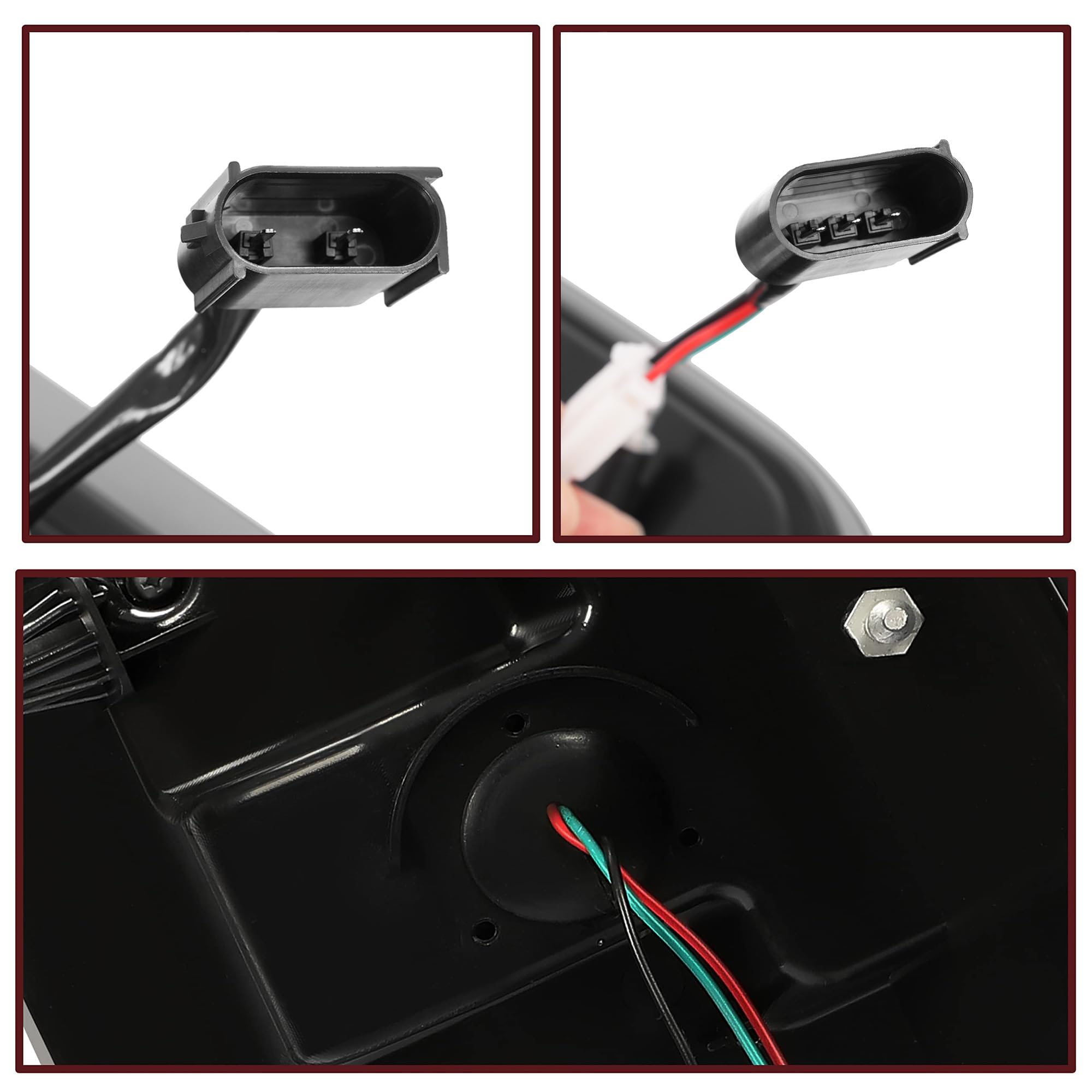 HECASA LED Tail Lights Compatible with 2004-2008 Ford F150 - 3D LED Tube Bar Replacement for 5L3Z13405CA 5L3Z13404CA 6L3Z13405AA 6L3Z13404AA - Smoke Lens Black Housing Rear Brake Lamps - Upgrade for Night Driving & Enhanced Safety